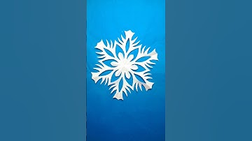 Beautiful ❄️🎀Paper Snowflakes ❄️ Christmas Snowflakes ❄️ #shorts #papercrafts #snowflake