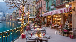 Winter Café Jazz in Lake Como, Italy ☕Soft Bossa Nova & Relaxing Jazz Music for Work and Study screenshot 2