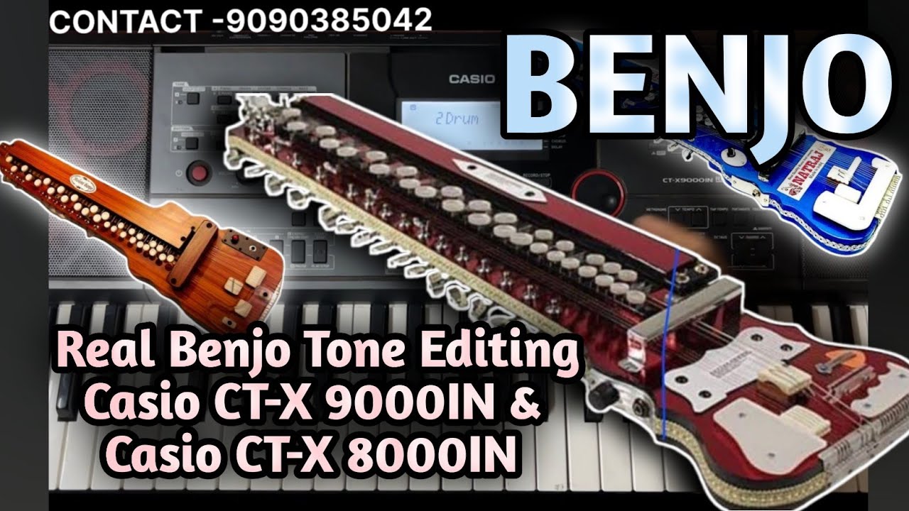 How To Edit Benjo Tone In Casio CTX9000IN & CTX8000IN // Roland type // 