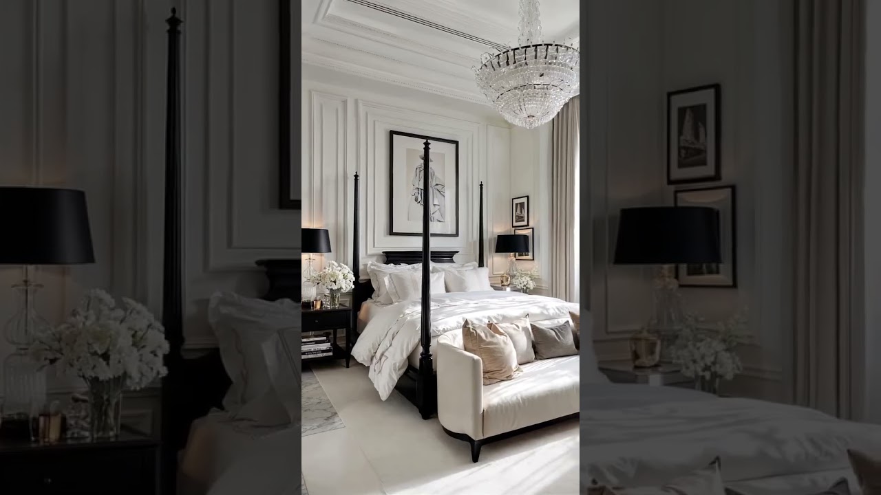 📍 Paris | Monochrome French Style Mansion 🏛️🖤🤍