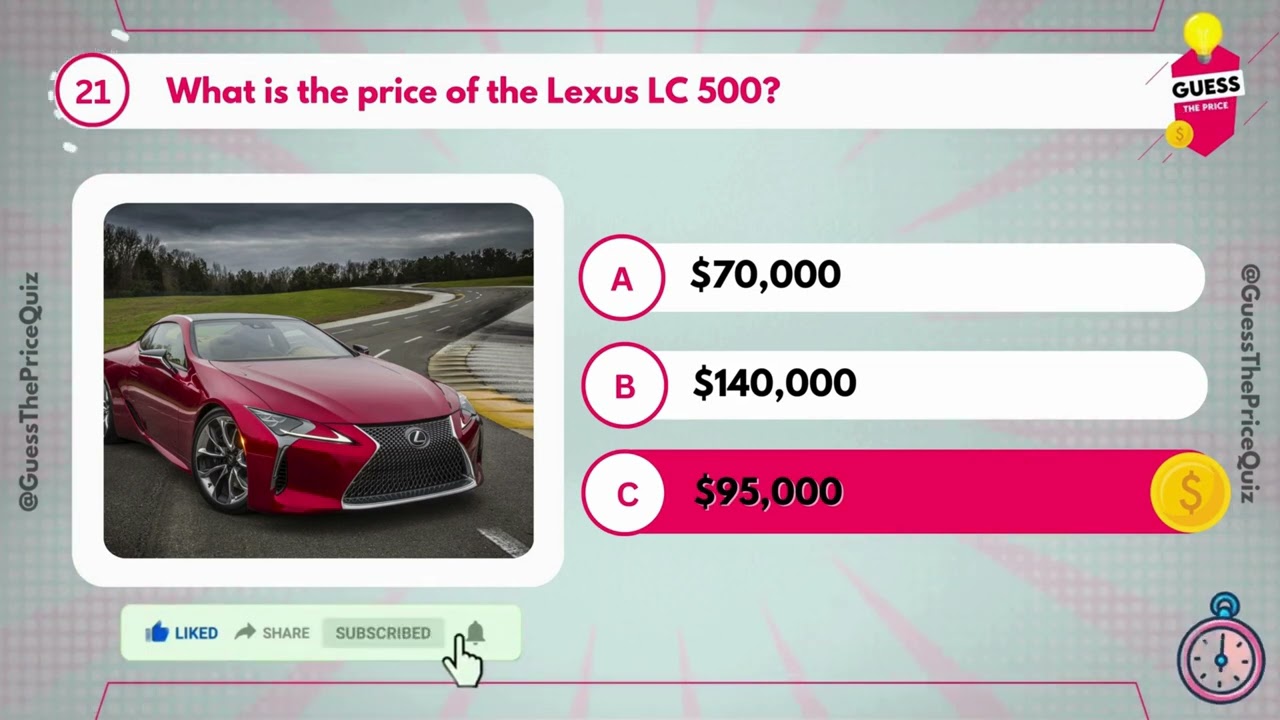 💸 Guess the Price: Luxury Cars Quiz! 🚗