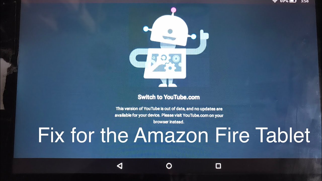 How to fix Switch to on Amazon Fire Tablet YouTube