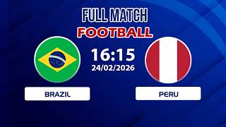 🔴 Brazil vs Peru | A Do-or-Die Clash for the Crown