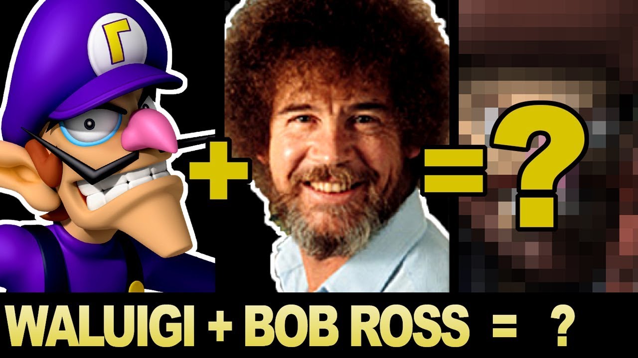 photoshop cc Bizarre Character Mashups! WALUIGI + BOB ROSS = ?!? (Feat. TheBoxOfficeArtist)