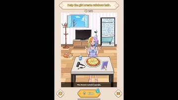 [Brain Puzzle Game] Tricky Quest Level 80- Help the girl create rainbow hair