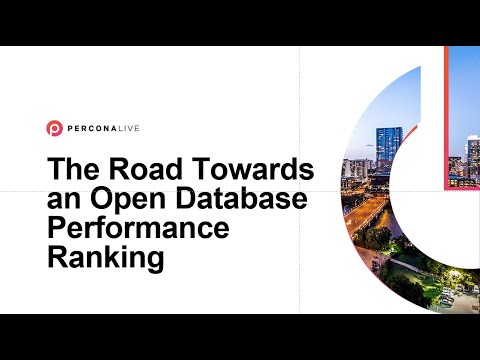 Dr. Daniel Seybold @ Percona live: Towards  an Open Database Performance Ranking
