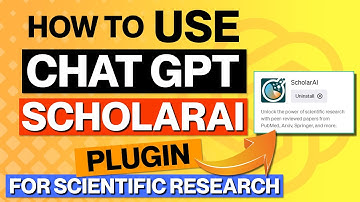 How To Use ScholarAI ChatGPT Plugin [2023]