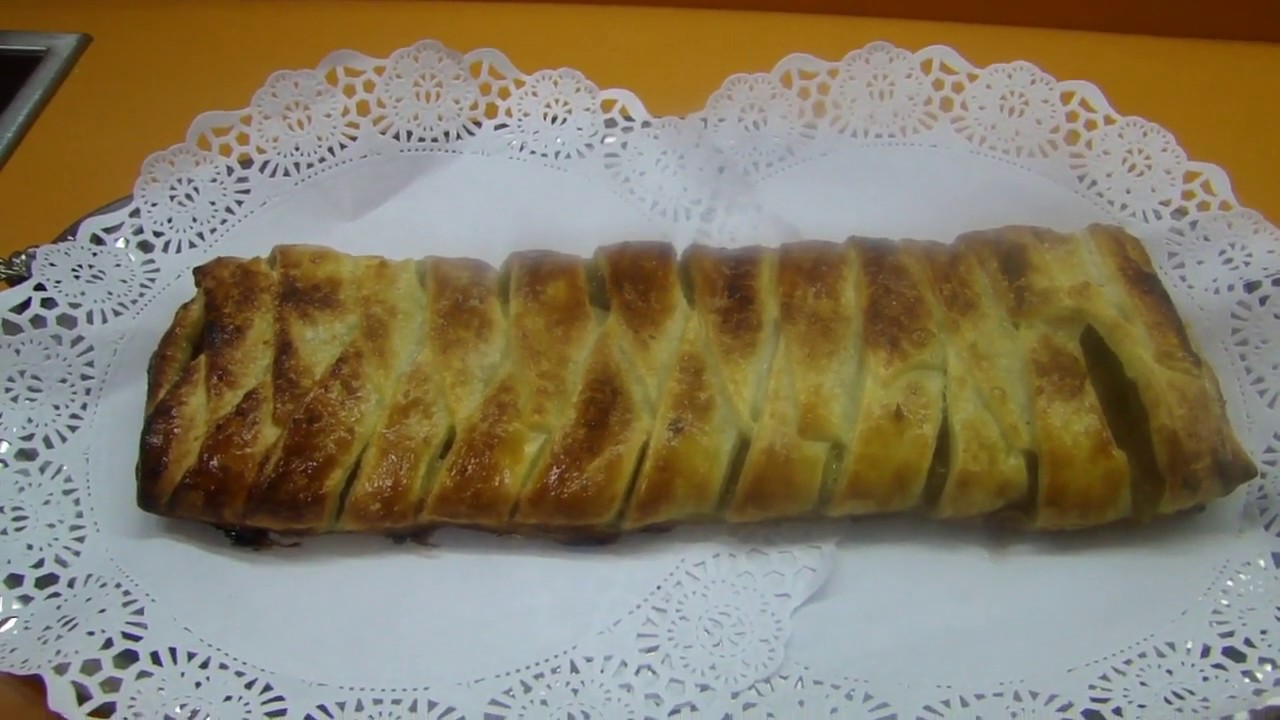 Trenza de hojaldre con cabello de angel