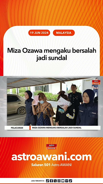 Miza Ozawa mengaku bersalah jadi sundal