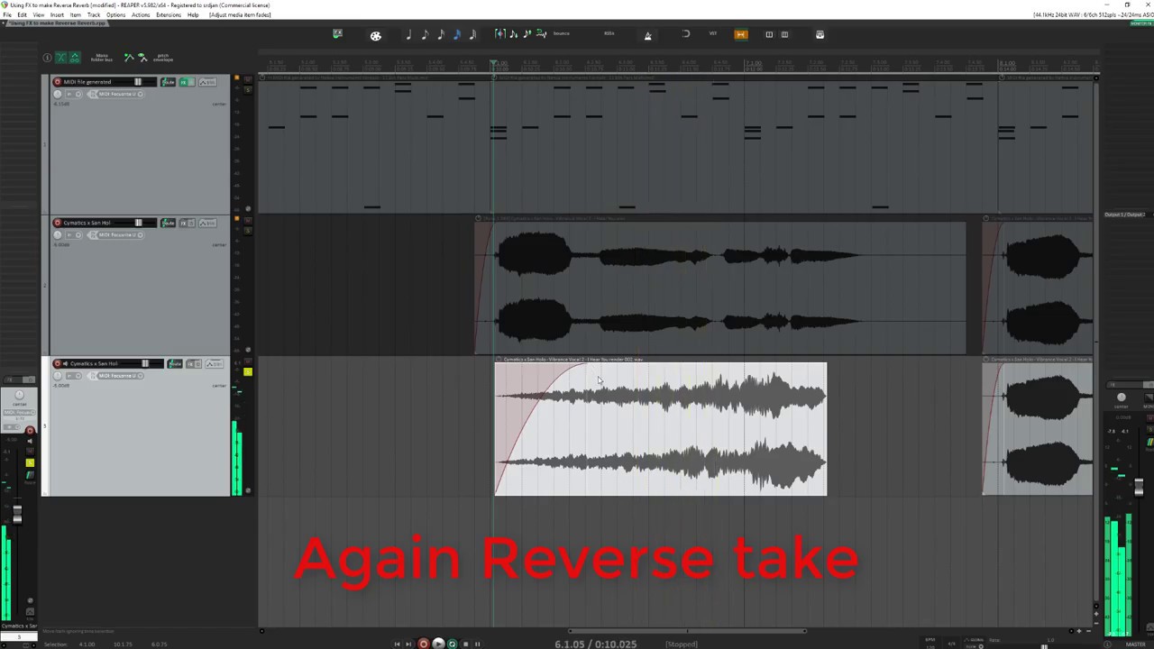 Reaper Reverb Reaper Daw: Using FX to make Reverse Reverb - YouTube