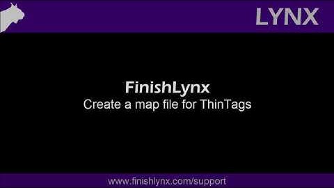 Create a Map File for MYLAPS ThinTags