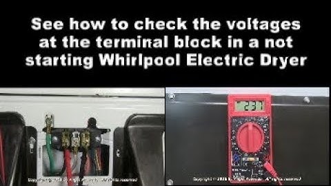 Whirlpool Dryer Not Getting Hot - Voltages at the terminal block