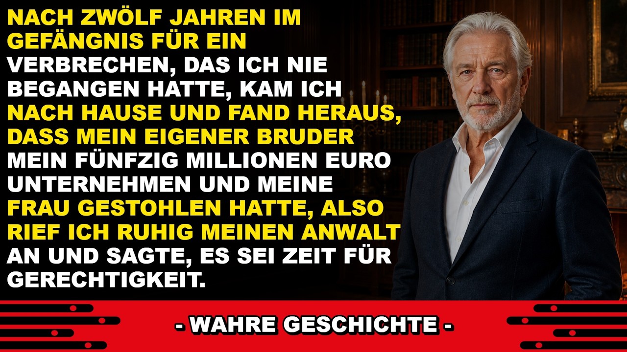 Ich stand im Flur meines eigenen Hauses und hörte, wie mein Bruder und meine Frau auf mein Leben anstießen. „Wir stecken ihn ins Pflegeheim“, sagte sie. „Niemand wird uns hinterfragen.“ 4000 Tage...