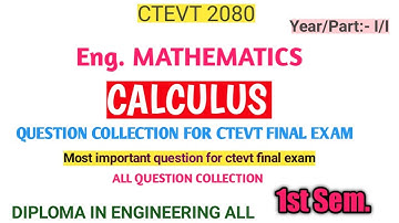 Mathematics#Question collection#ctevt 2080#ctevt first year first semester#MATHS#By n2 Tutorial