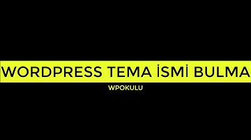 WordPress Tema İsmi Bulmak Kullanılan Temayı Öğrenmek