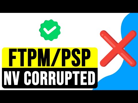 SOLUTION: New CPU Installed, fTPM/PSP NV CORRUPTED or CHANGED 2025 | RESET fTPM