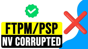 SOLUTION: New CPU Installed, fTPM/PSP NV CORRUPTED or CHANGED 2025 | RESET fTPM