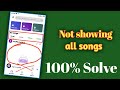 not showing all song in Mi music player ll mi music player problem 2023