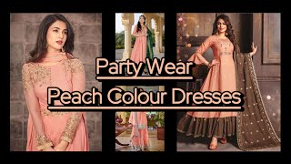 Party Wear Peach Colour Dresses... Full Video |Royal Dresses|