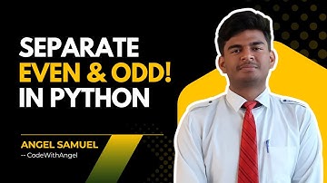 ✅ Separate Even & Odd Numbers from List in Python 🐍 | Beginner-Friendly Logic 🔢💡#pythonprogram