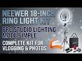 Neewer 18 Inch Ring Light Kit Review | Best Lighting for PC &amp; Streaming Setups!