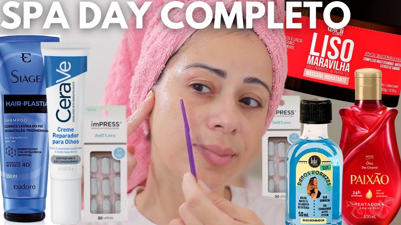 SPA DAY Completo TESTANDO Produtos 