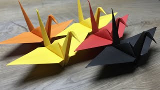 Traditional Japanese Crane (Tsuru) Origami DIY | 7A Origami