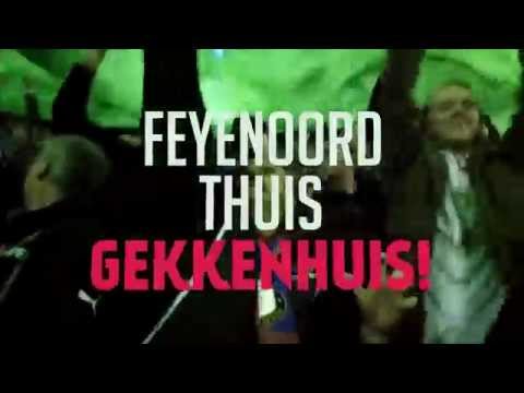 Beker Feyenoord - Ajax 1-0 sfeer gele zijde gekkenhuis (28-10-2015)