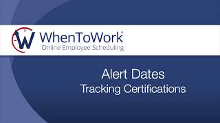 Alert Dates