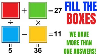 Learn How To Fill The Boxes With The Right Values Fun Puzzle Math Olympiad Training