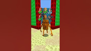 Italian Brainrot VS Clossing Door Challenge 😲 Part 10 #shorts #minecraft #brainrot #usa