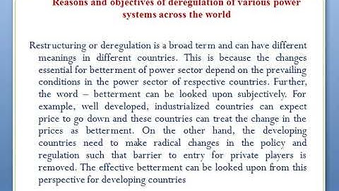 Introduction to Restructuring of Power Industry _Lecture 6