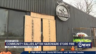 Community rallies after hardware store fire in Eureka