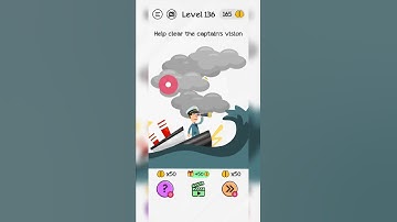 #Shorts Brain Dom Game Challenge 2022 | level 136 | Help clear the captain