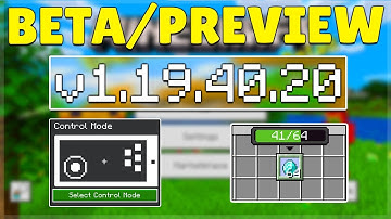 MCPE 1.19.40.20 NEW TOUCH CONTROLS UPDATED! Minecraft Pocket Edition Important Fixes & Changes!