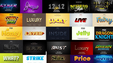 100+ 3D Text Effect Photoshop Tutorial Part 72