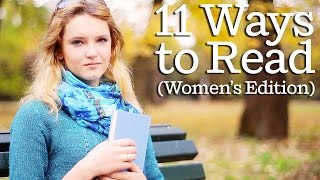 Stock Video Women Show You How to Read