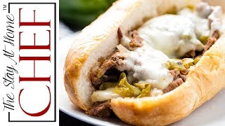 How to Make Slow Cooker Philly Cheese Steak Sandwiches | The Stay At Home Chef