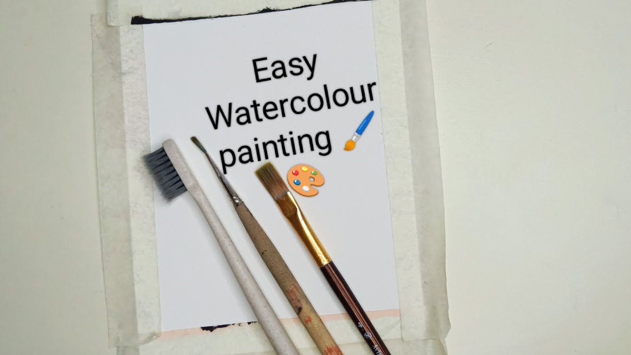 How to make Easy watercolour painting ideas #painting - YouTube