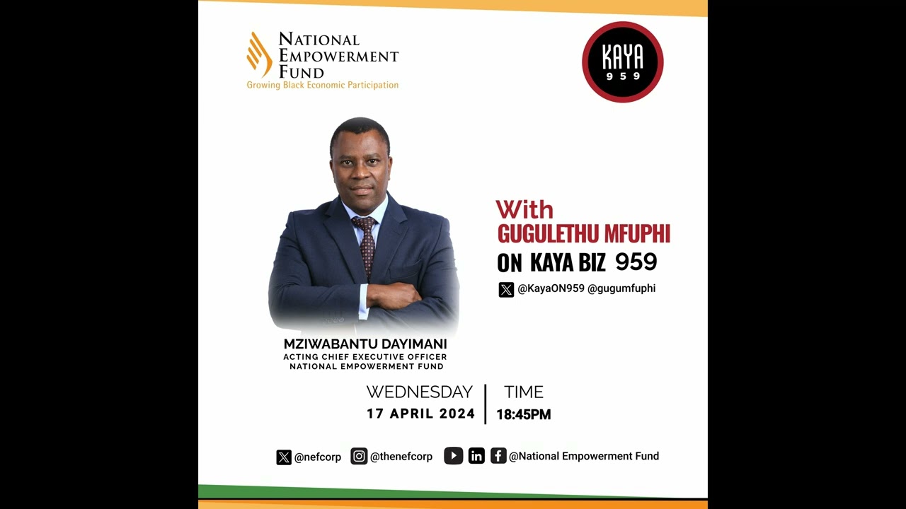 NEF on Media: Acting CEO on Kaya Biz on Kaya959