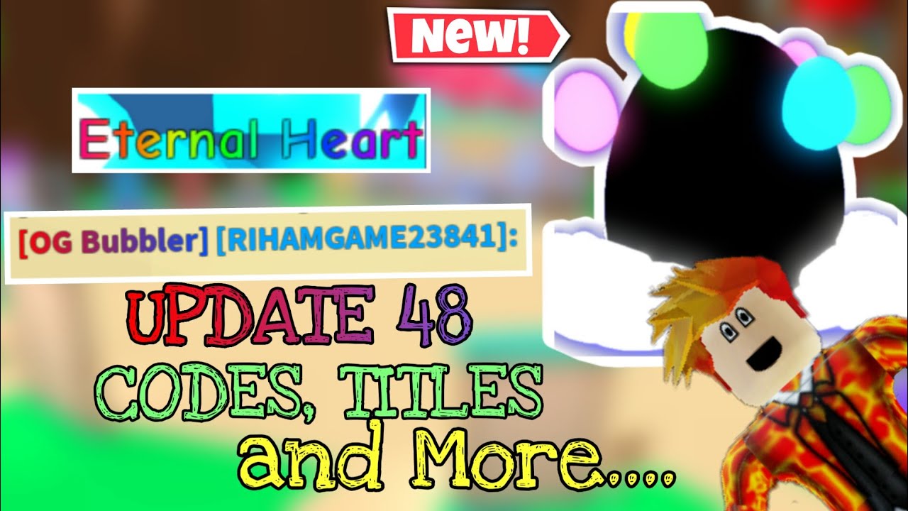 Update 48 *NEW* Titles, Codes, Egg and More.... | Bubble Gum Simulator