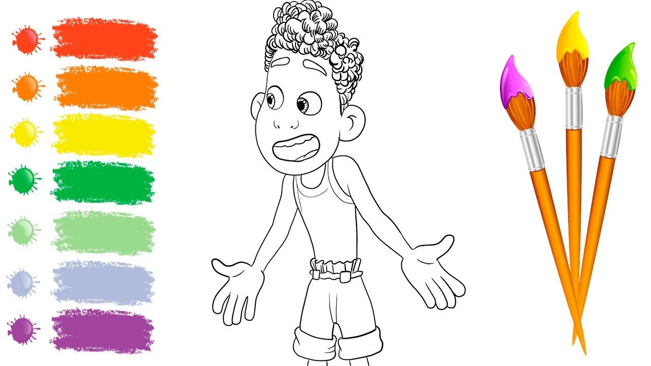 Coloring In Alberto Scorfano | How to color Alberto - YouTube