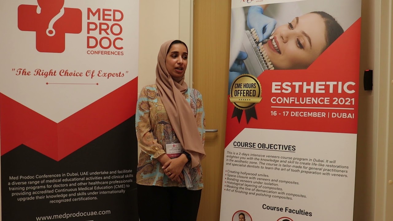 Dr. Aseel Alnaimi Oman Dental Veneer Hands On Training Esthetic Confluence 2021 YouTube