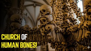 This Church is Decorated With 40,000 Human Bones (Sedlec Ossuary).