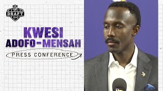 Kwesi Adofo-Mensah Discusses The Minnesota Vikings Selecting OL Donovan Jackson | 2025 NFL Draft