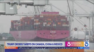 Trump puts tariffs on Canada, Mexico and China, spurring trade war as North American allies respond