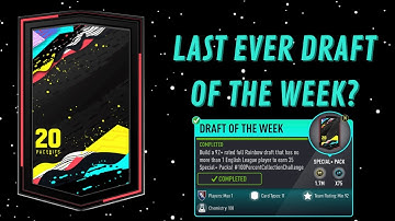 LAST EVER DRAFT OF THE WEEK?- FUT 20 Pacybits Pack Opener & Draft