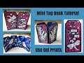 Mixed Media Art Journal Tutorial- Mini Tag Book- Using Gel Prints