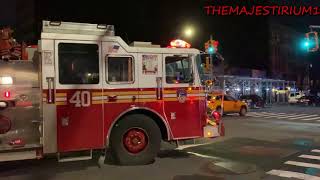 FDNY RESPONDING COMPILATION 100 FULL OF BLAZING SIRENS & LOUD AIR HORNS THROUGHOUT NEW YORK CITY.