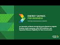 Energy savings for business overview of wer measures new chp incentives  new construction